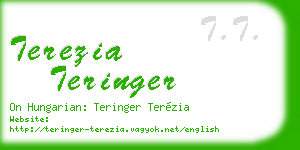 terezia teringer business card